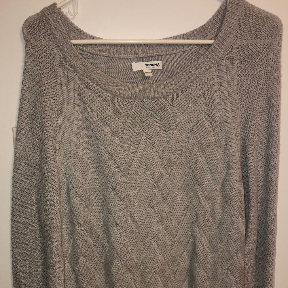 Sonoma grey knit sweater